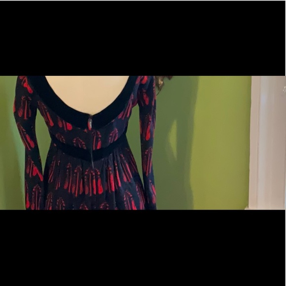 Vintage late 60s/early 70s Aubrey Beardsley print dress - Picture 6 of 11